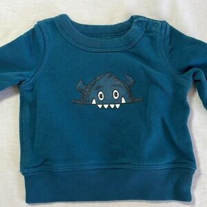 0-3 M GAP monster sweatshirt